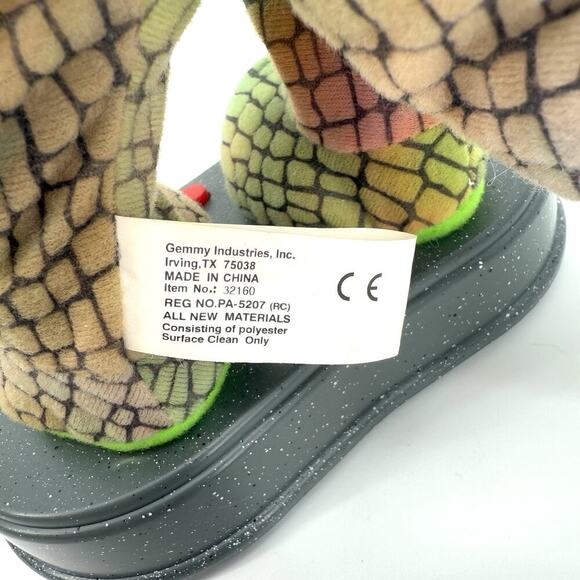 Vintage Gemmy Animated Green Alligator Crocodile Rocker Plush Toy RARE WORKS - Picture 9 of 11